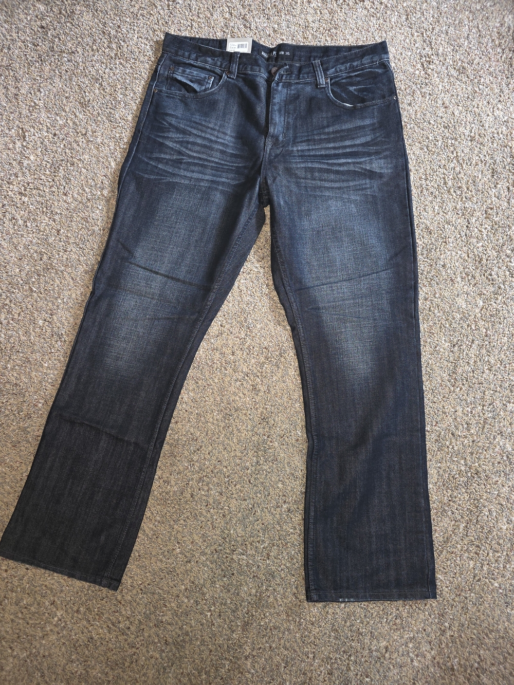 Relaxed Fit Men’s Jeans in Dark Blue